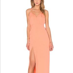 NBD low back peach maxi